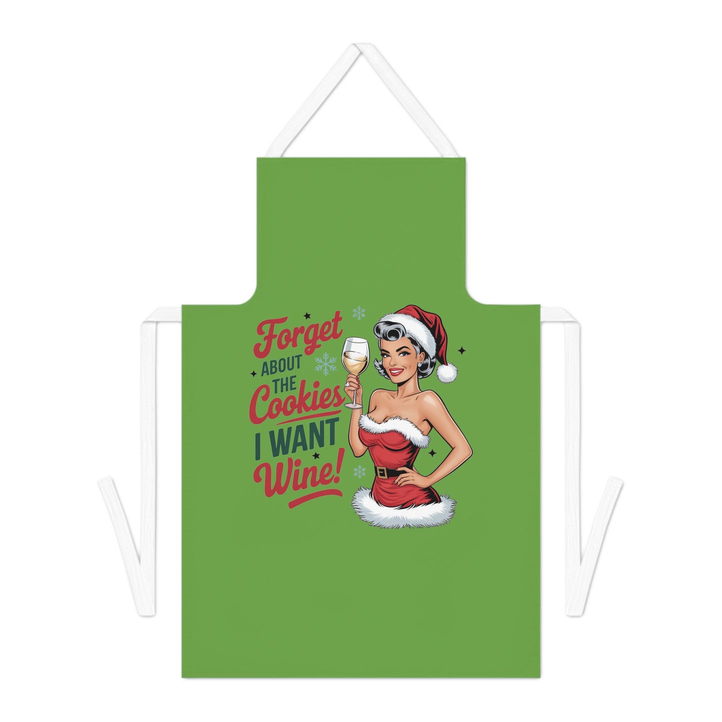 Forget About The Cookies-Adult Apron (AOP) (Green)