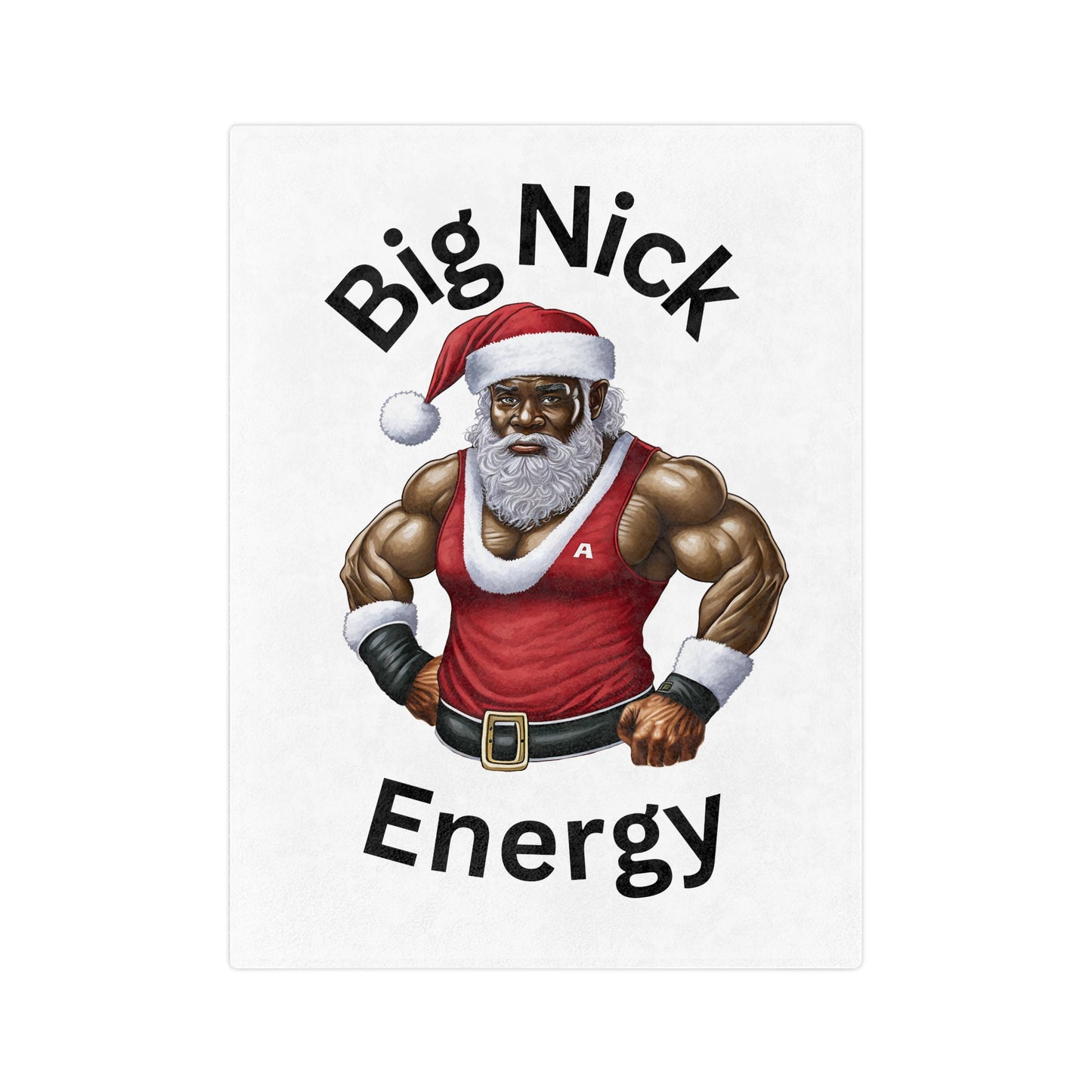 Big Nick Energy Velveteen Microfiber Blanket (White)