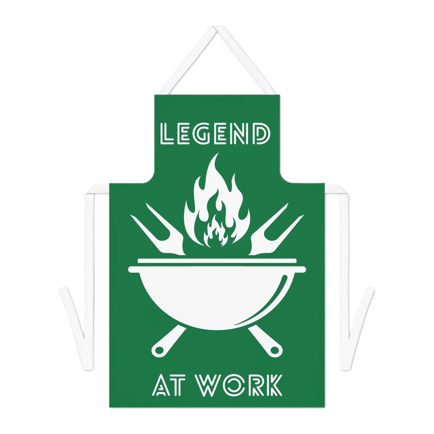 Legend at Work Apron Dark Green-White
