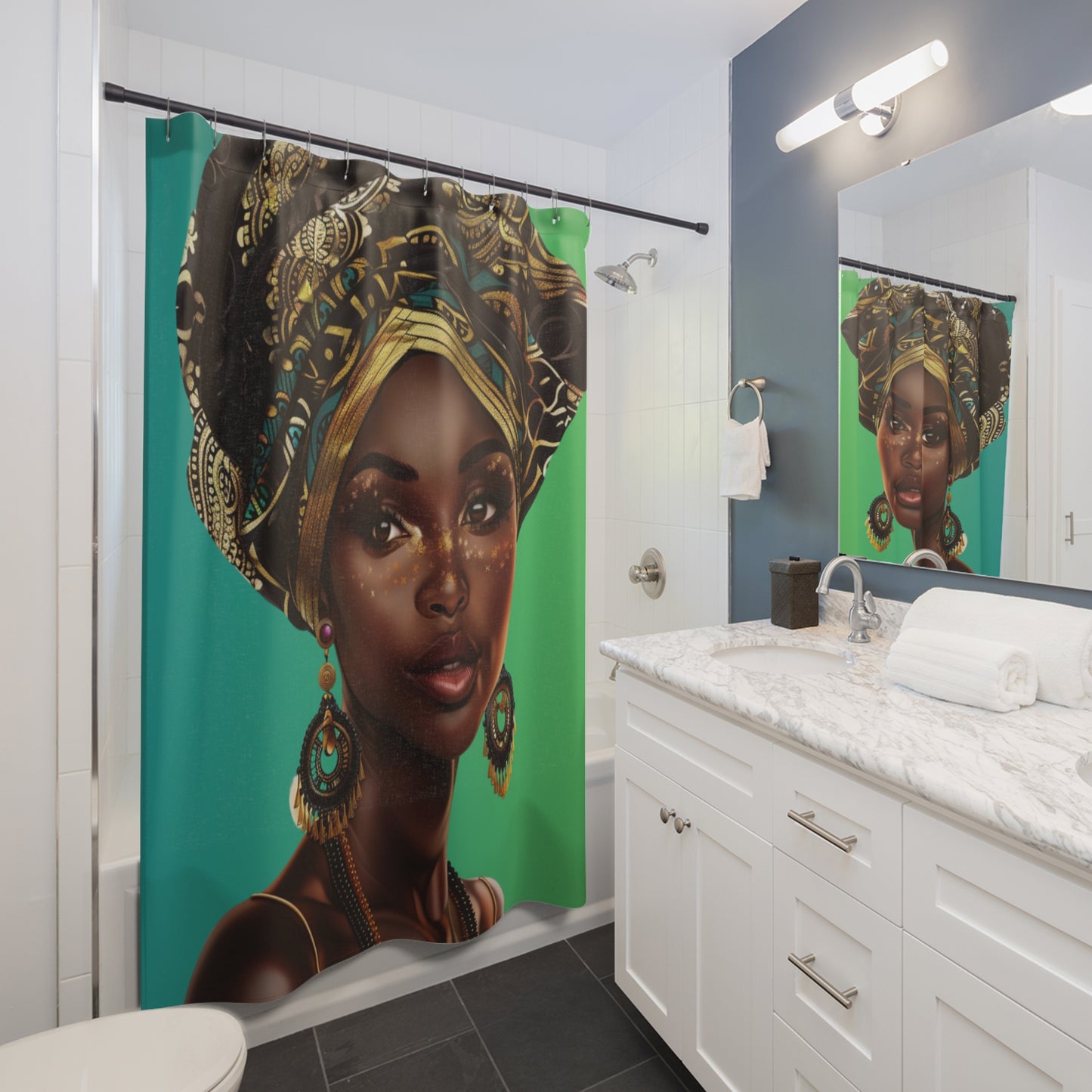 Queen 1-Shower Curtains