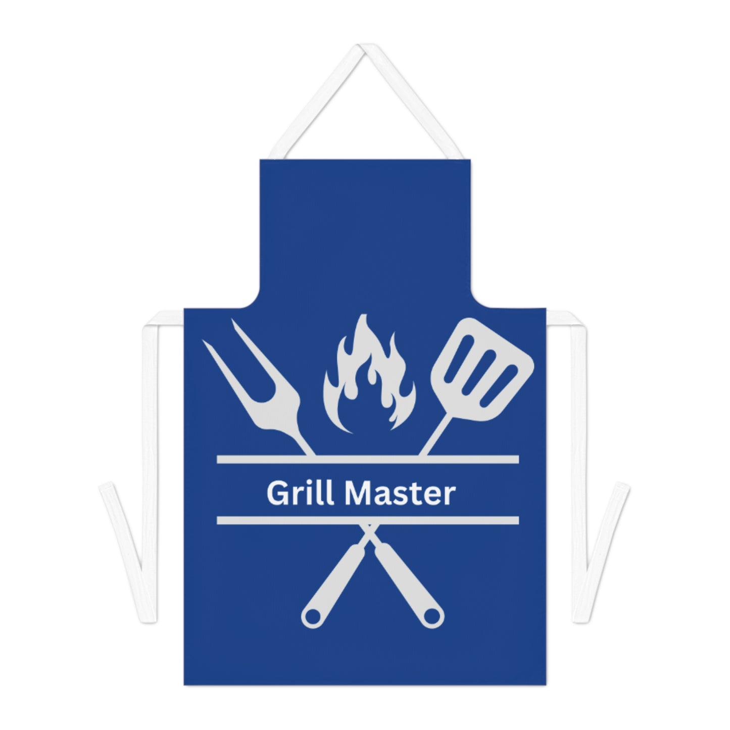 Grill Master Apron -Royal-White
