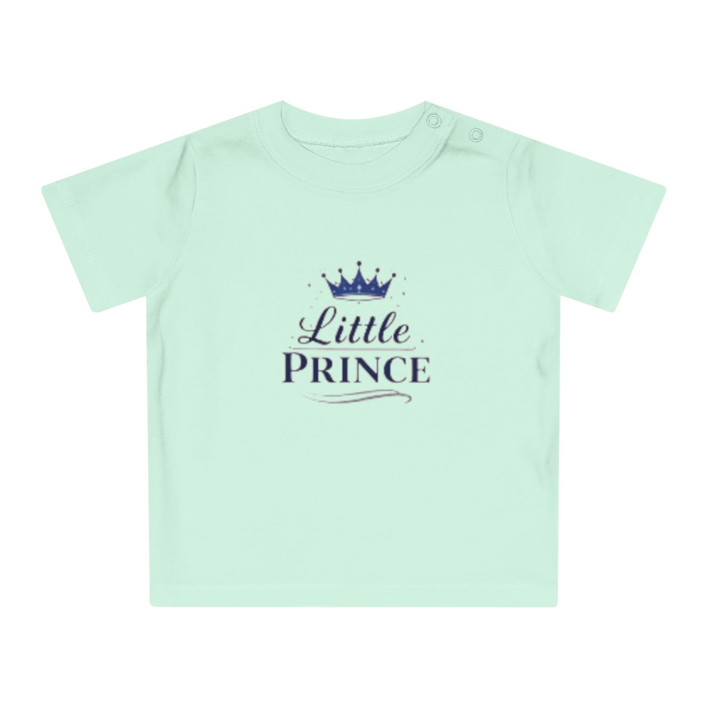 Little Prince Baby T-Shirt (Blue Letters)— Baby Showers, Mother's Day matching tee