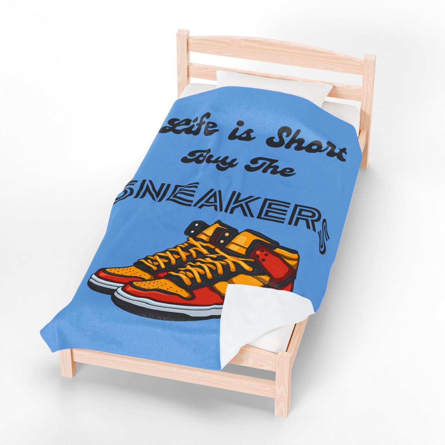 Sneaker Lover Velveteen Blanket