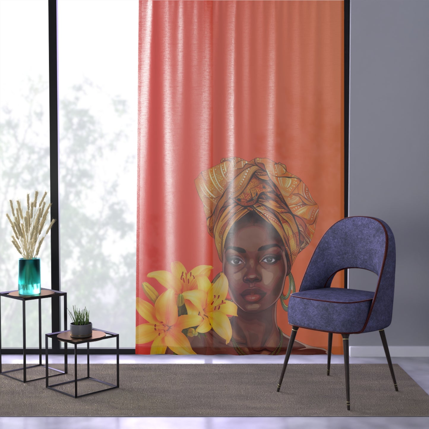 Queen Lily Window Curtain