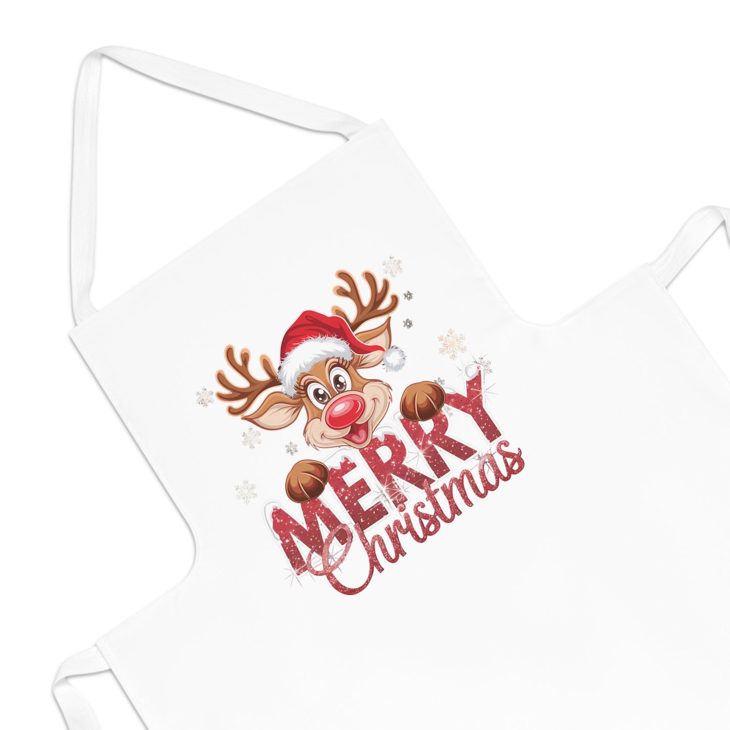 Merry Christmas Rudolph-White