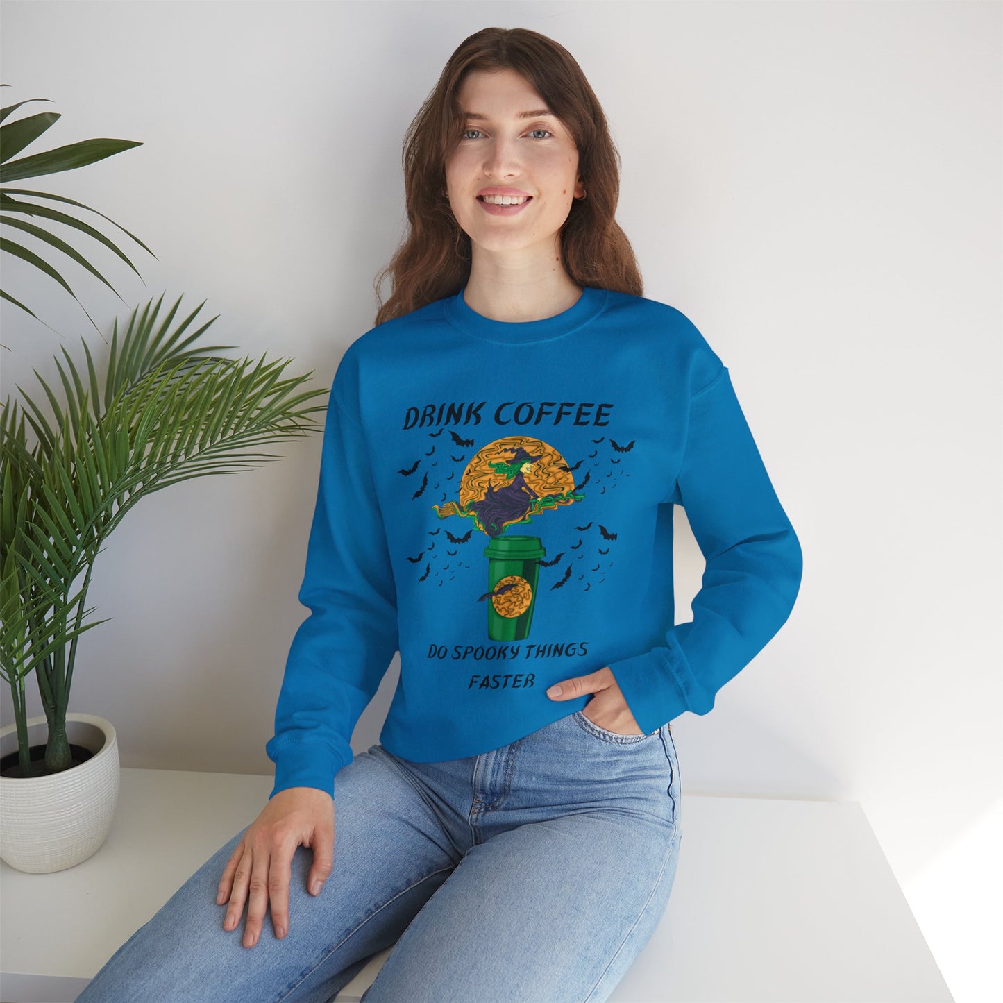 Do Spooky Things Faster-Witch-Sweatshirt