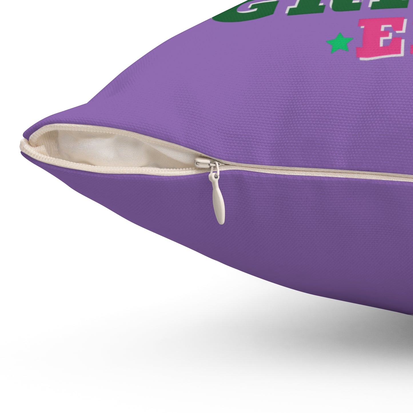 In My Grinch Era-Spun Polyester Square Pillow (Lt Purple)