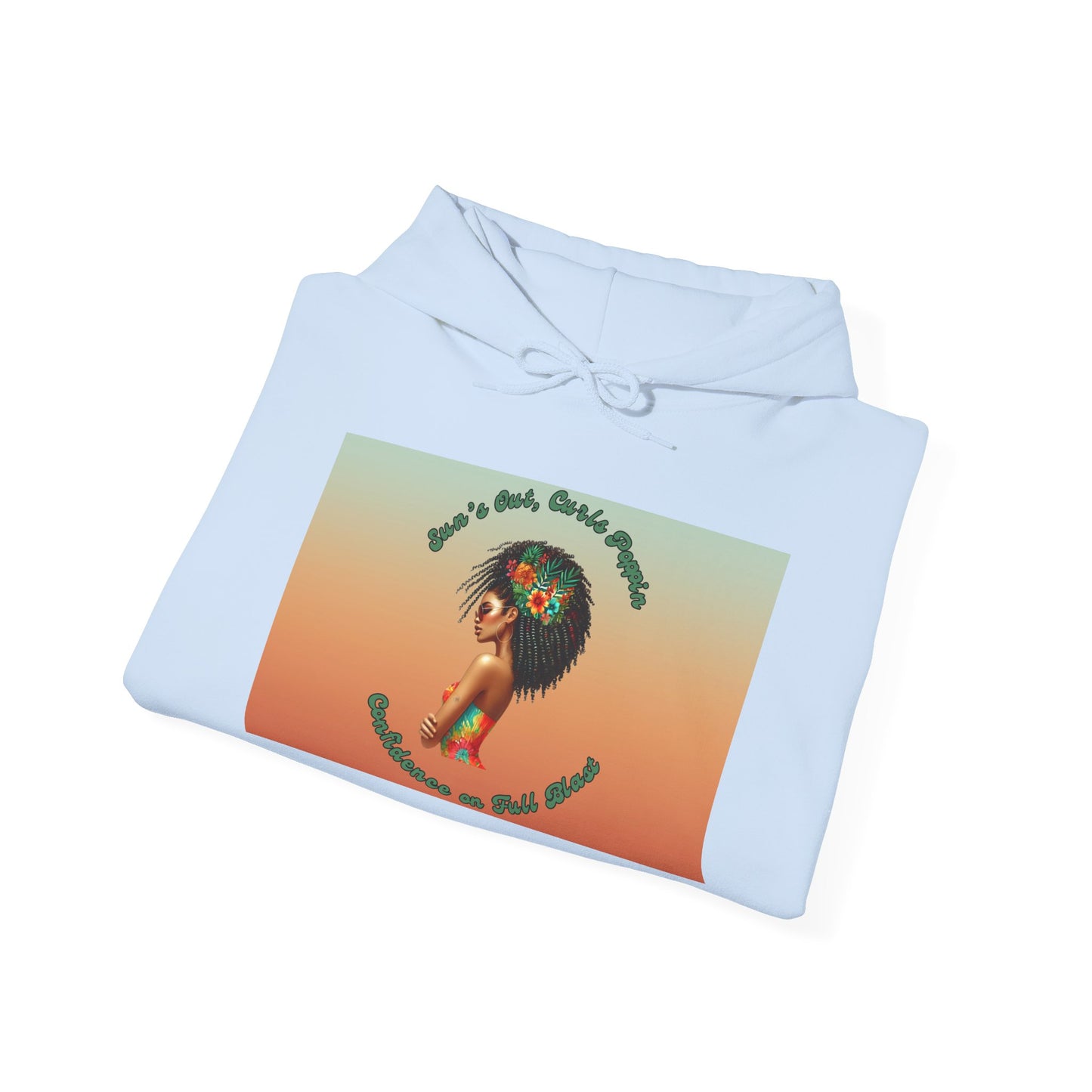 Curls Poppin Hooded Sweatshirt