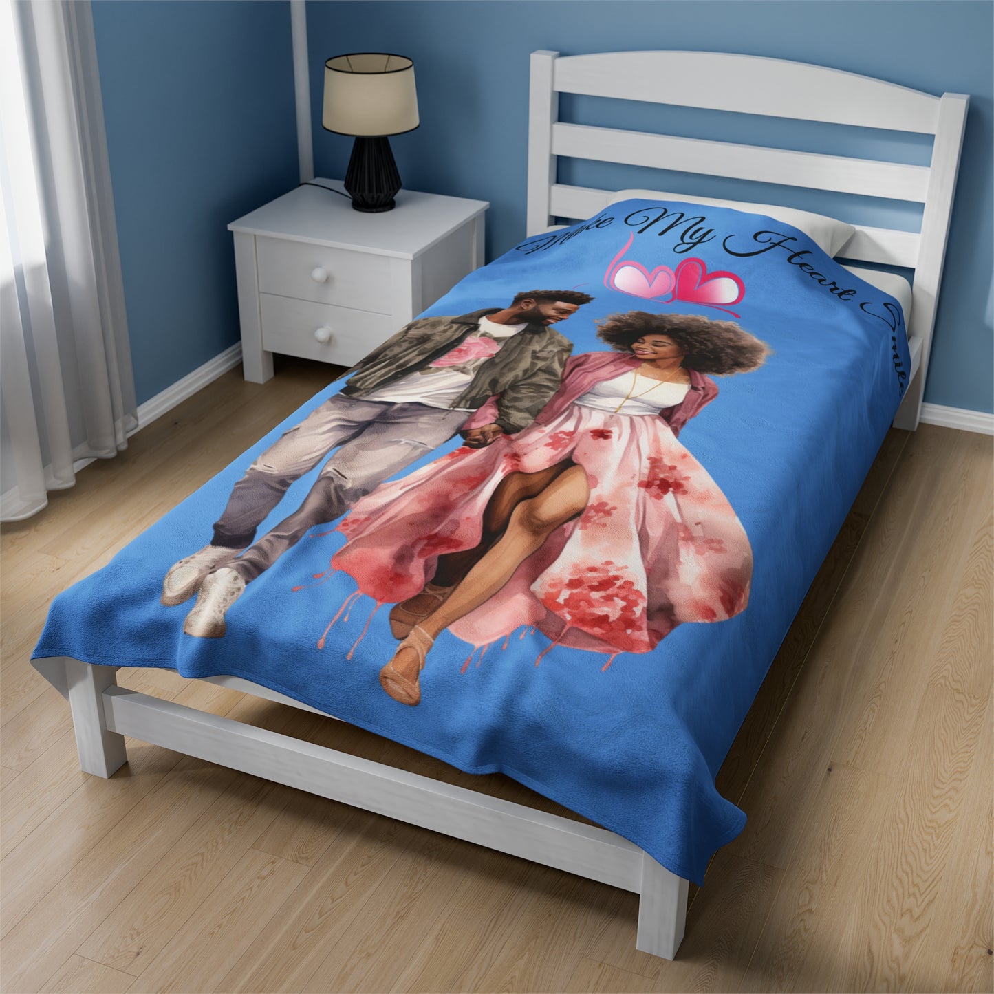 You Make My Heart Smile-Velveteen Plush Blanket