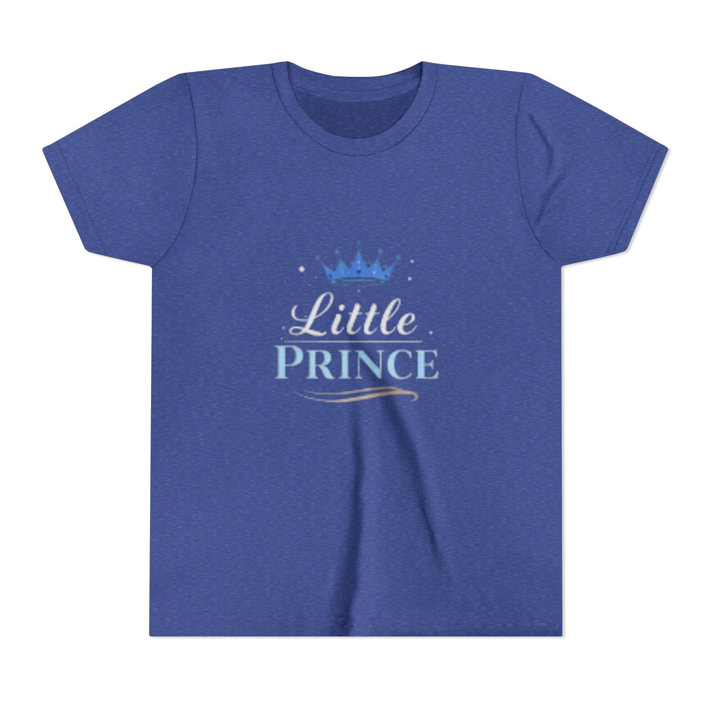 Little Prince Youth Tee (blue-beige letters) — Mother's Day Matching Tee