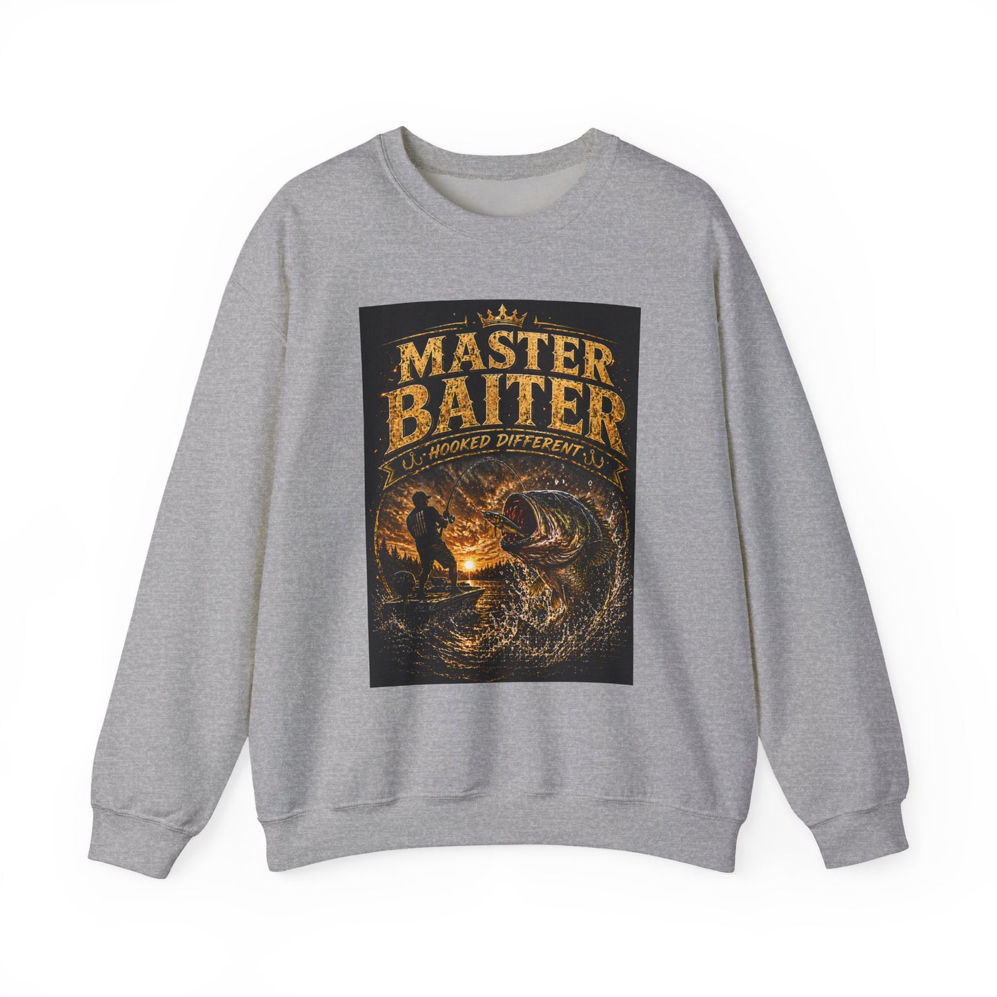 Master Baiter Fishing Sweatshirt – Vintage Angler Crewneck Gift