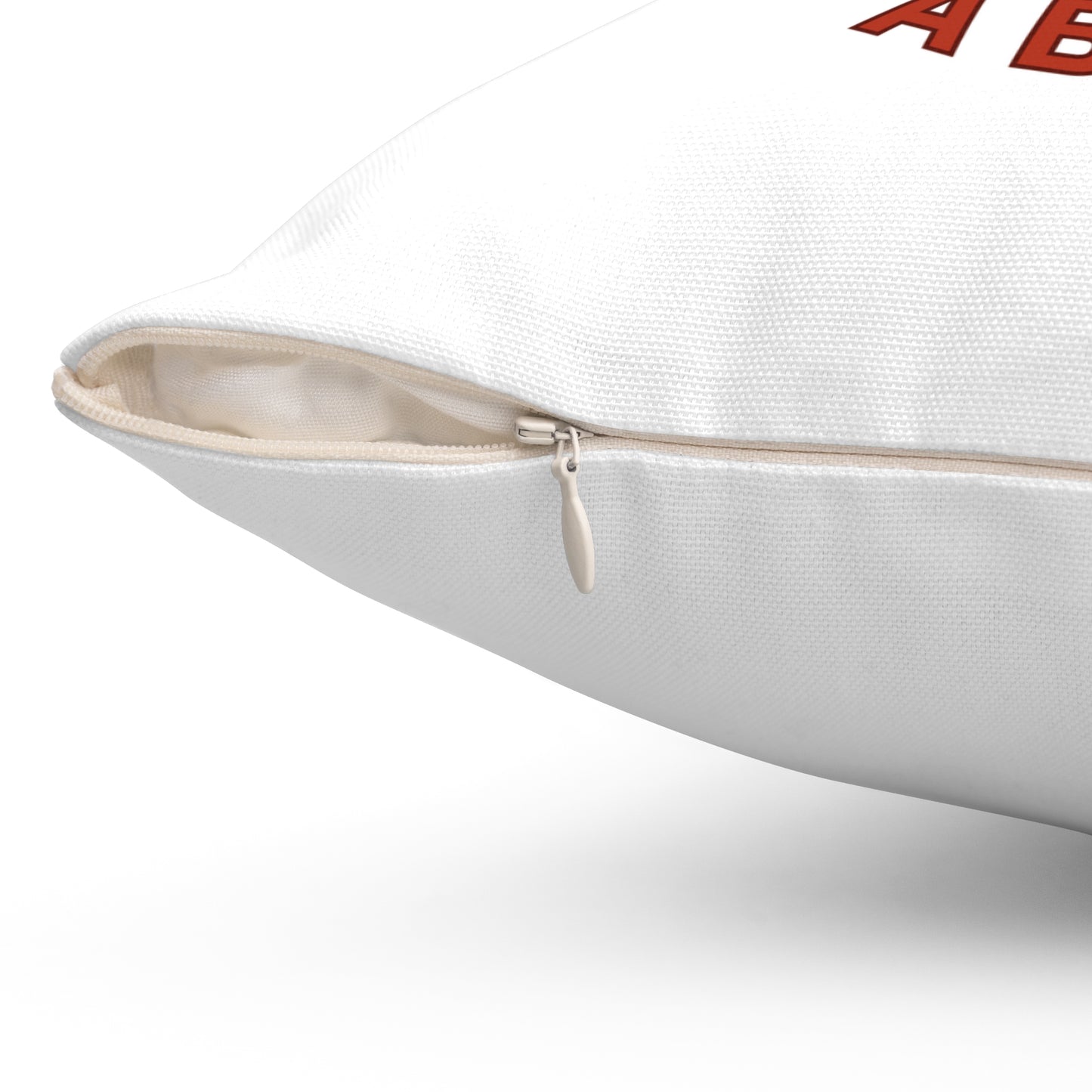 Hottie With A Body-Spun Polyester Square Pillow (White)