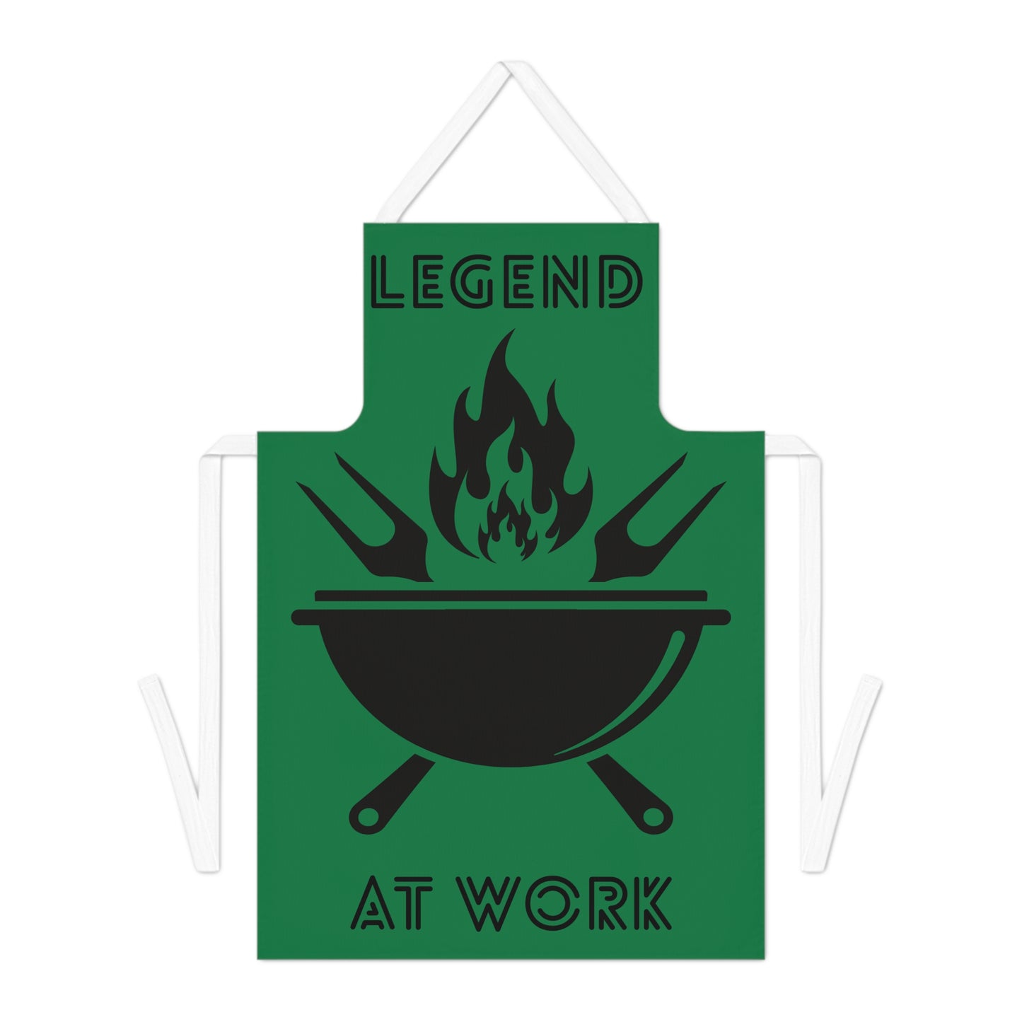Legend at Work BBQ Apron Green-Black