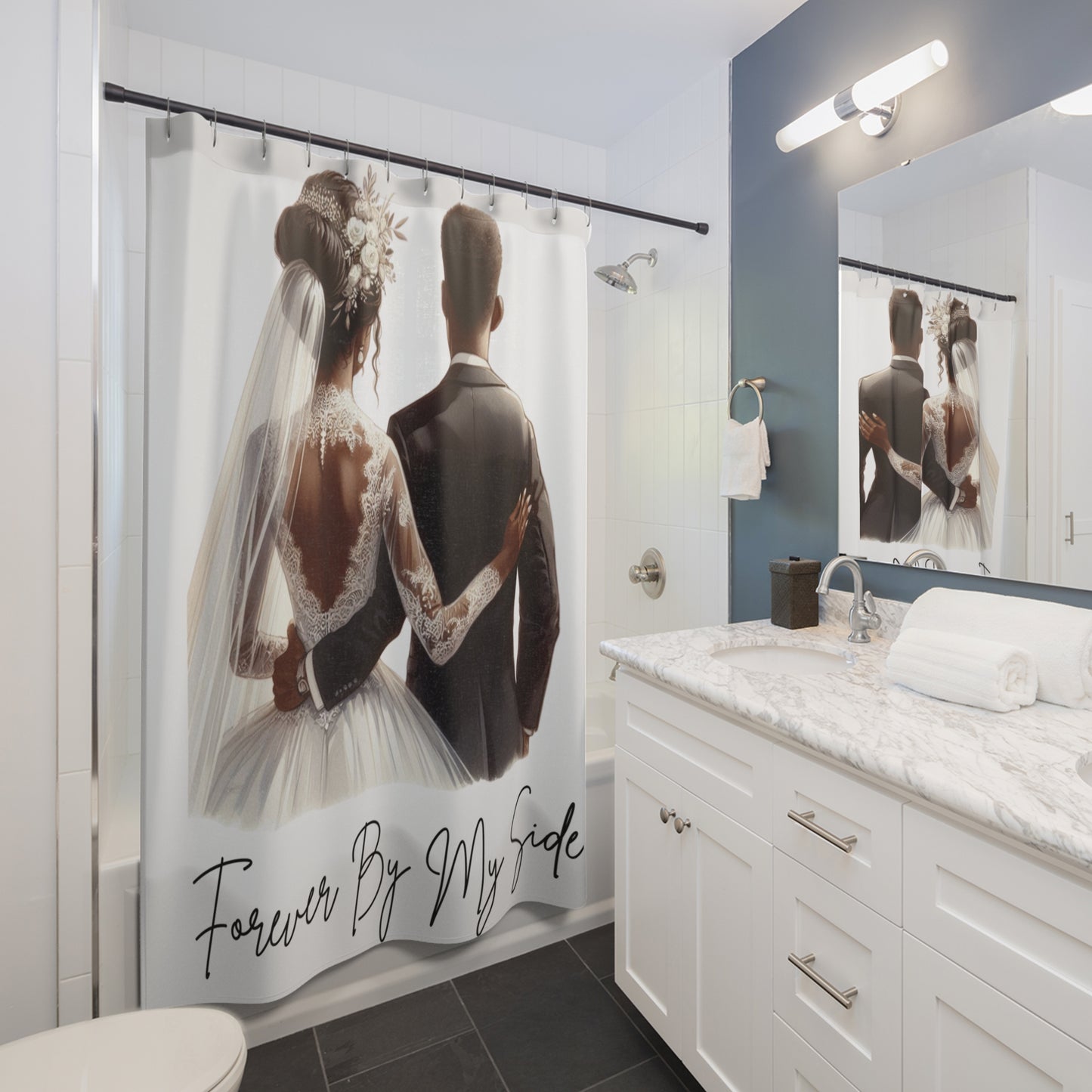 Forever By My Side-Shower Curtains
