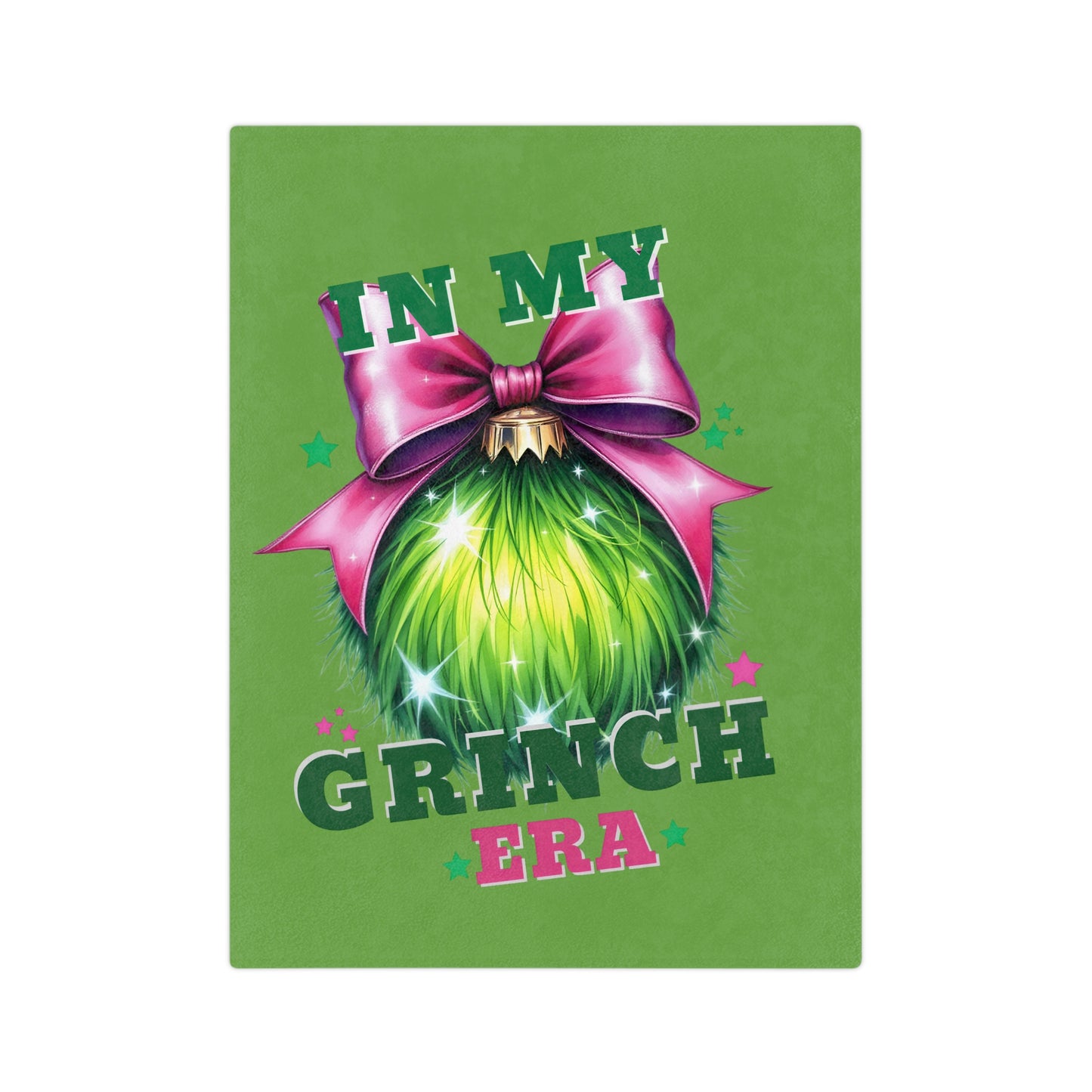 Grinch Era-Velveteen Microfiber Blanket (Lt Green)