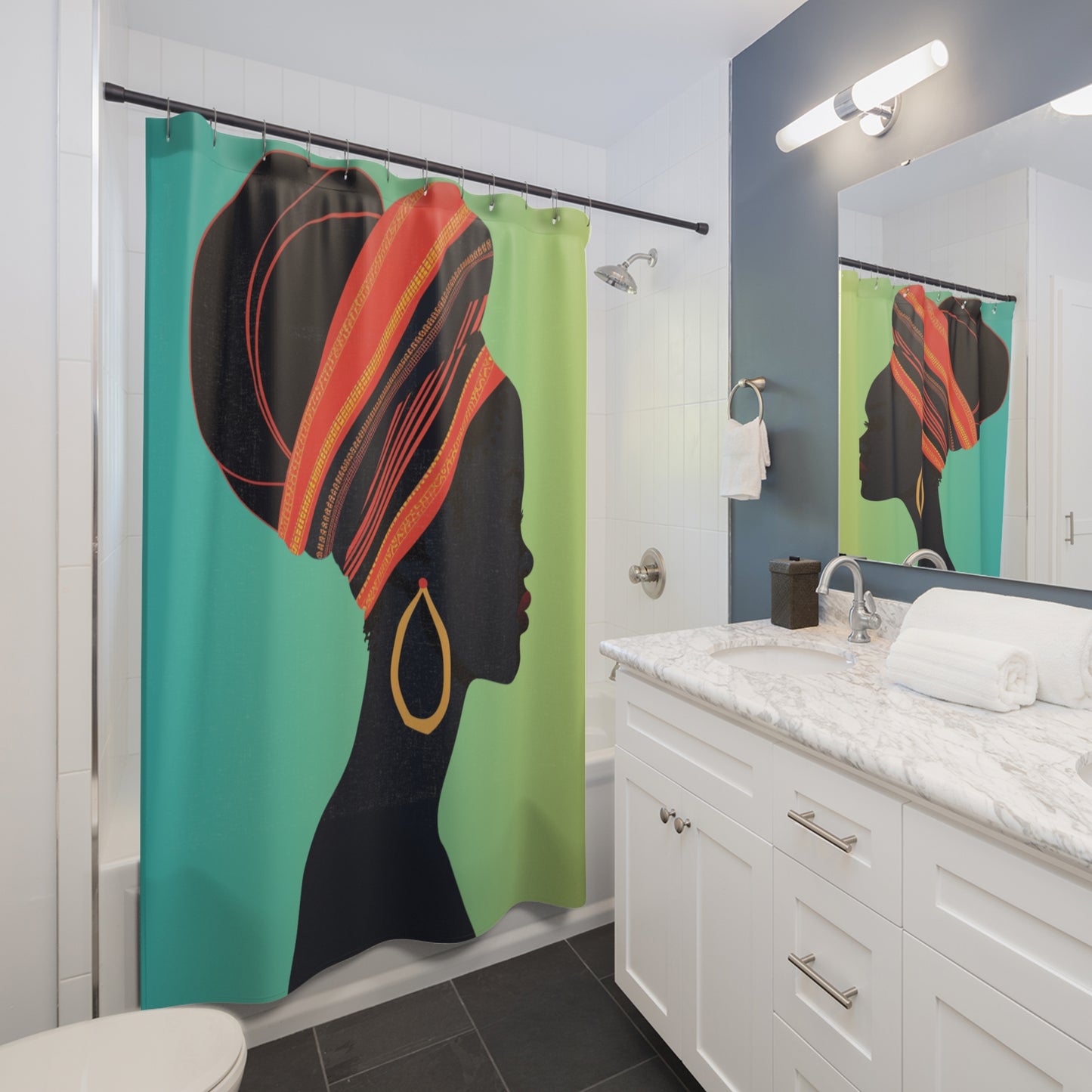 Queen 12-Shower Curtains