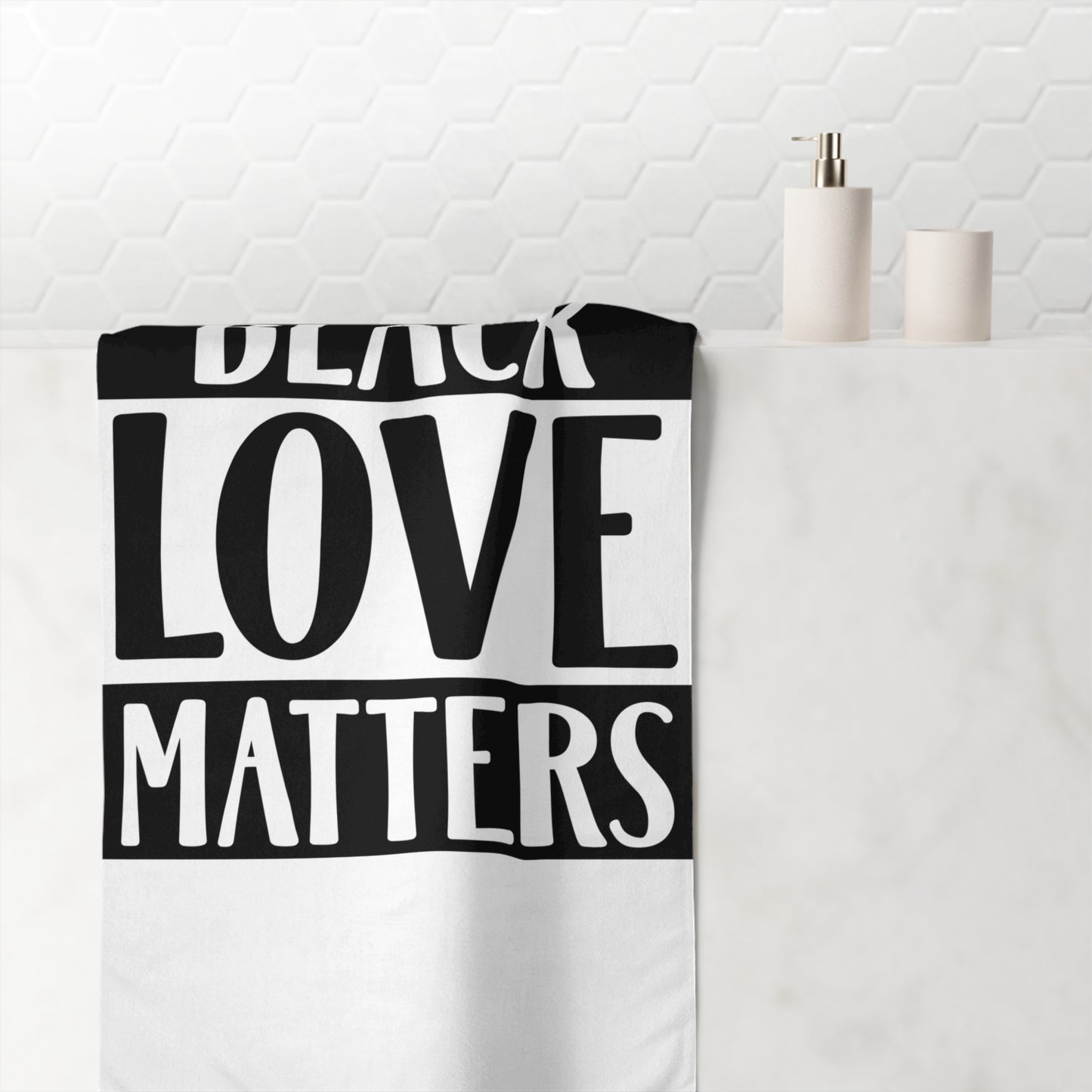 Black Love Matters-Mink-Cotton Towel