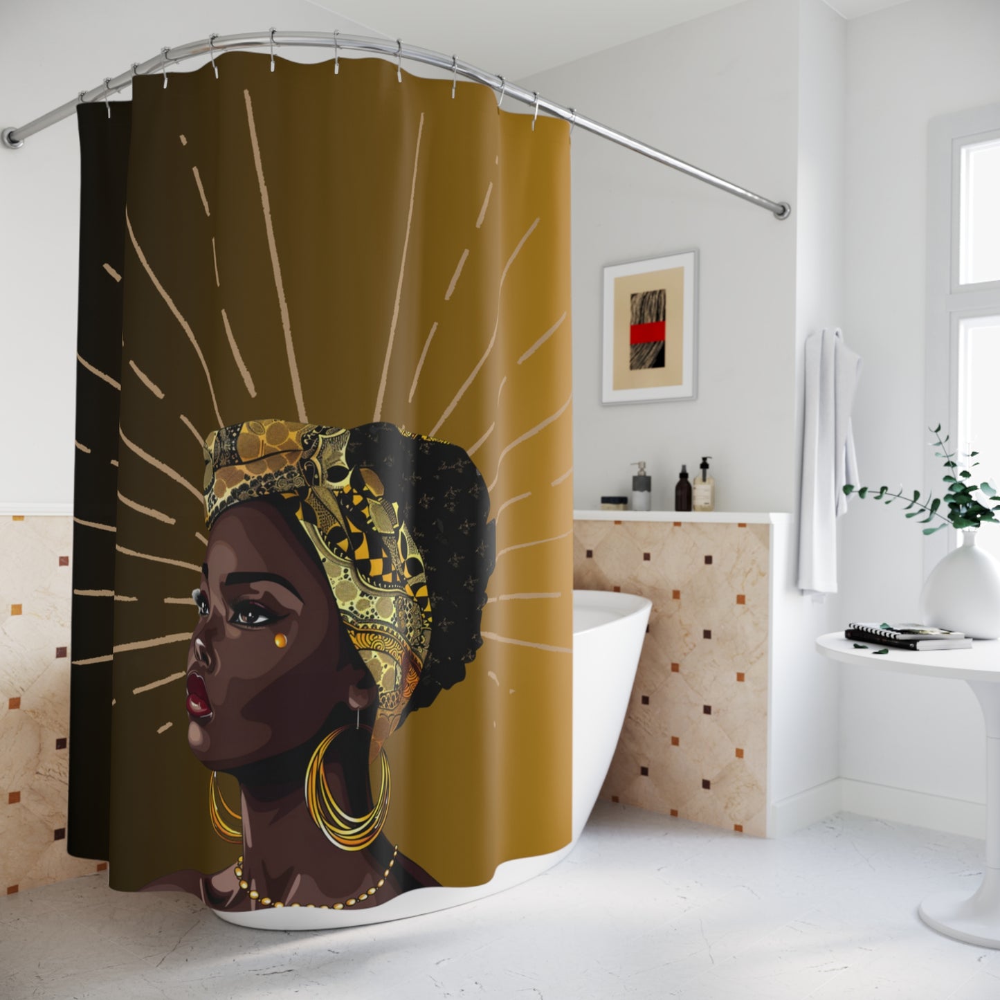Queen Star Shower Curtain - Cultural Home Decor