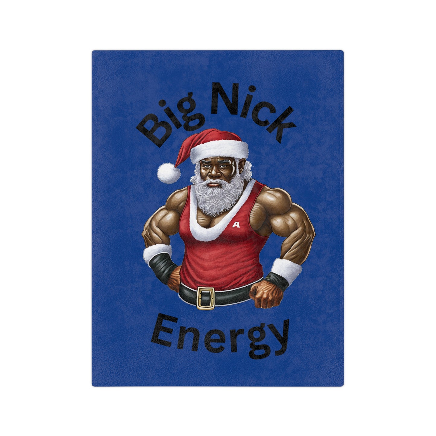 Big Nick Energy Velveteen Microfiber Blanket (Blue)