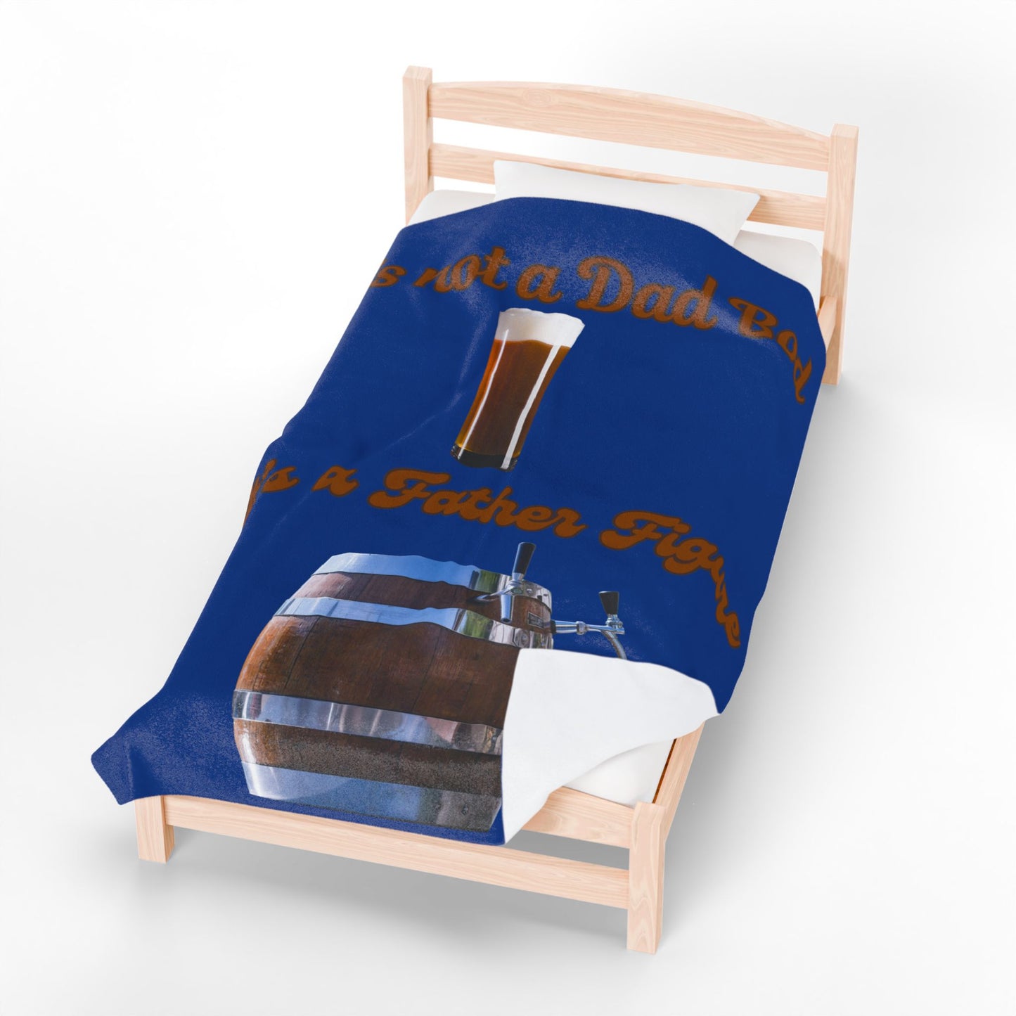 Humorous Dad Bod Father Figure Blanket