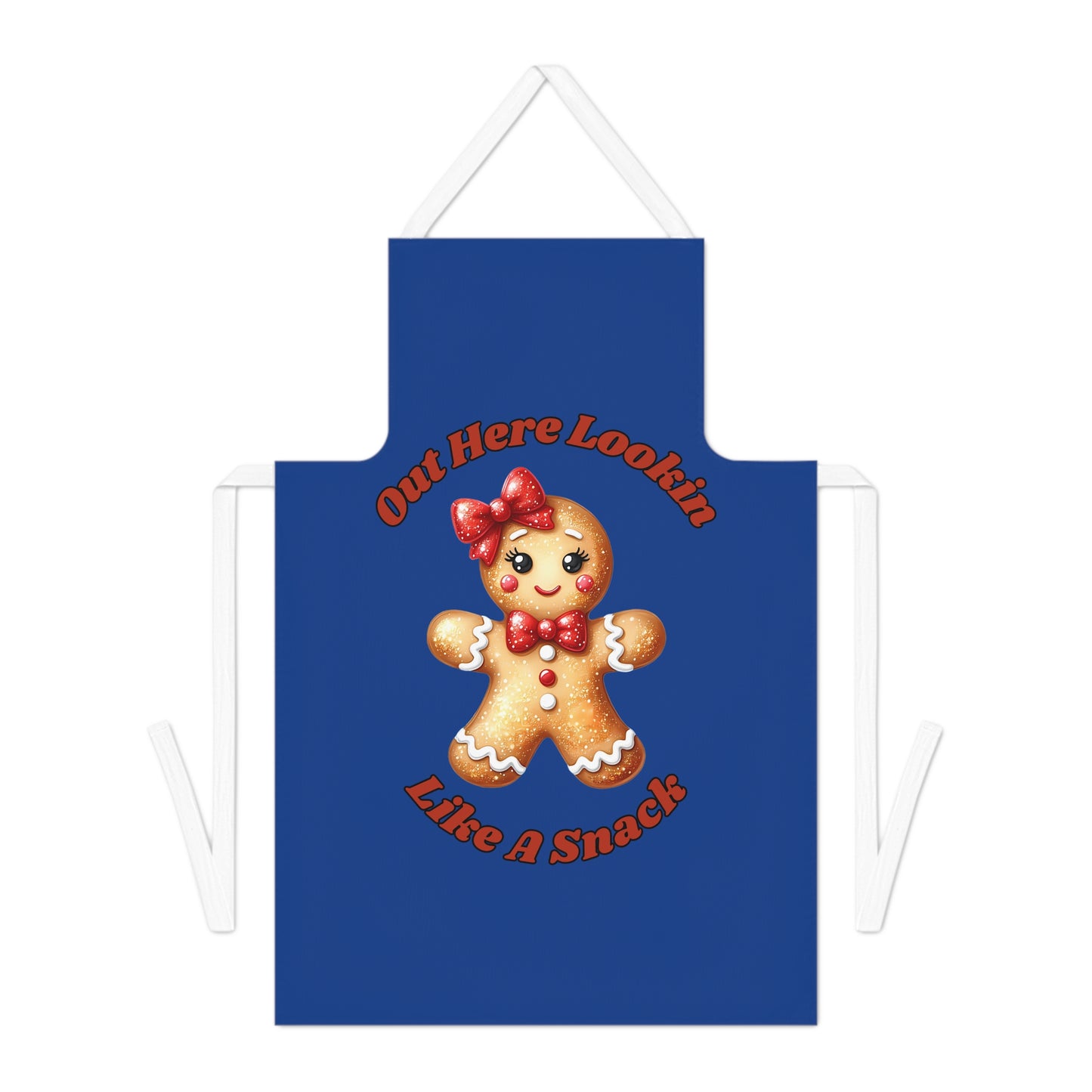 Lookin Like A Snack 2-Adult Apron (AOP) (Dk Blue)