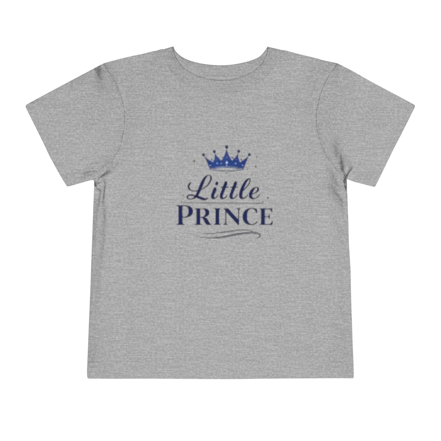 Little Prince Toddler Tee Shirt (Blue Letters) for Newborn Gifts, Baby Shower, Mother's Day