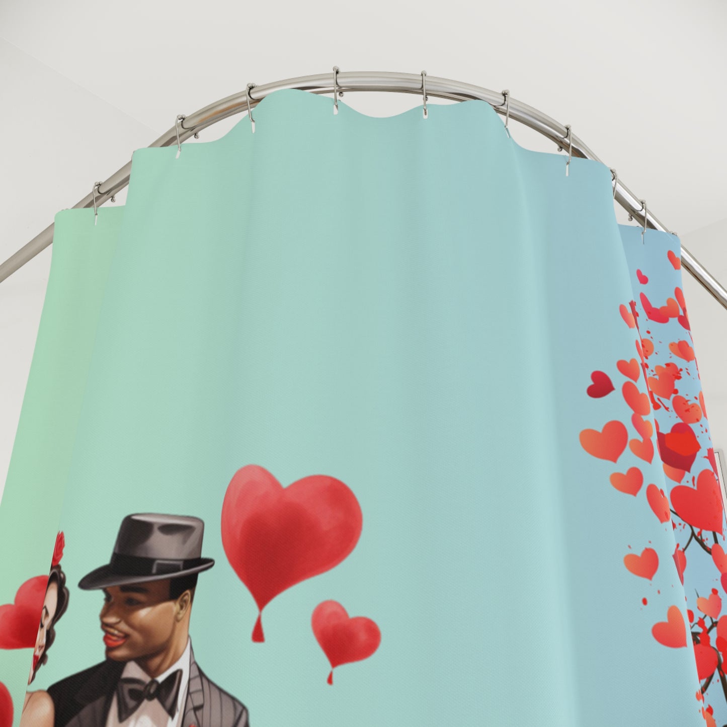 Love Stroll-Shower Curtains