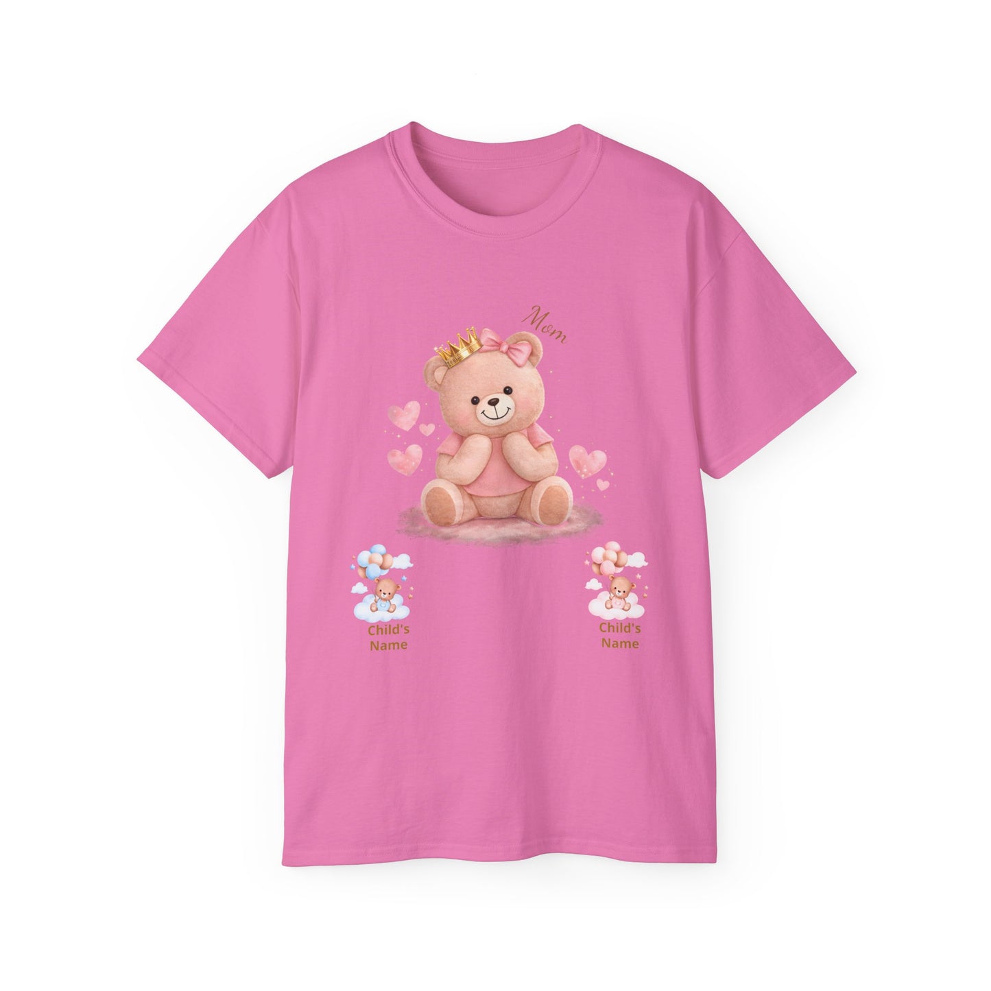 Personalized Mom Bear Tee — Custom Name Baby/Child Shirt