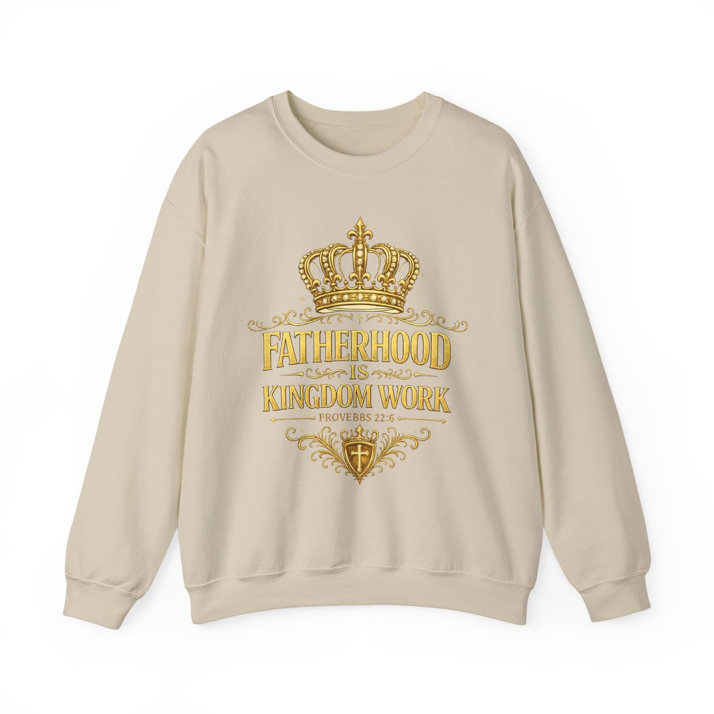 Fatherhood Is Kingdom Work Sweatshirt — Christian Dad Crewneck