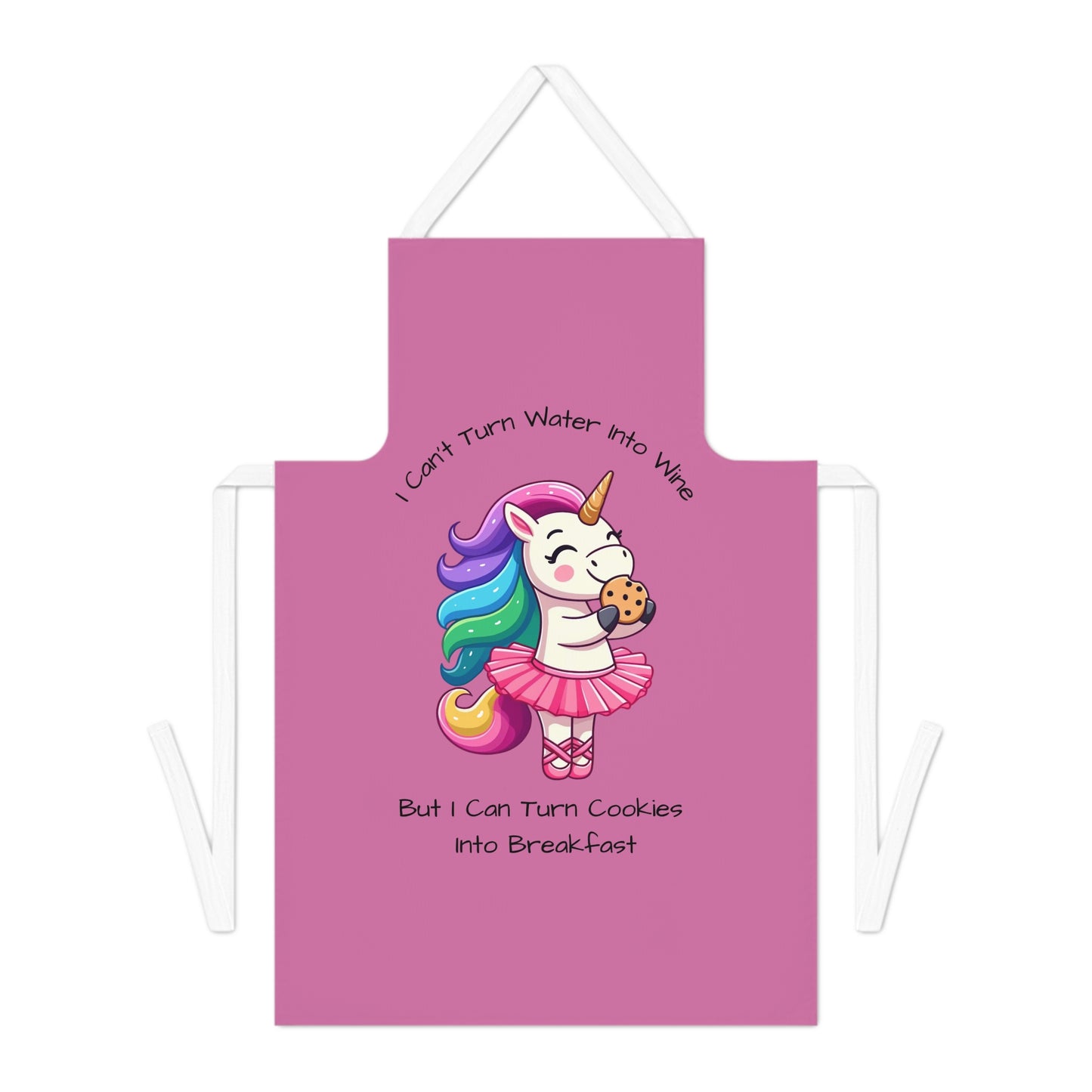 Cookies Into Breakfast-Adult Apron (AOP) (Lt Pink)