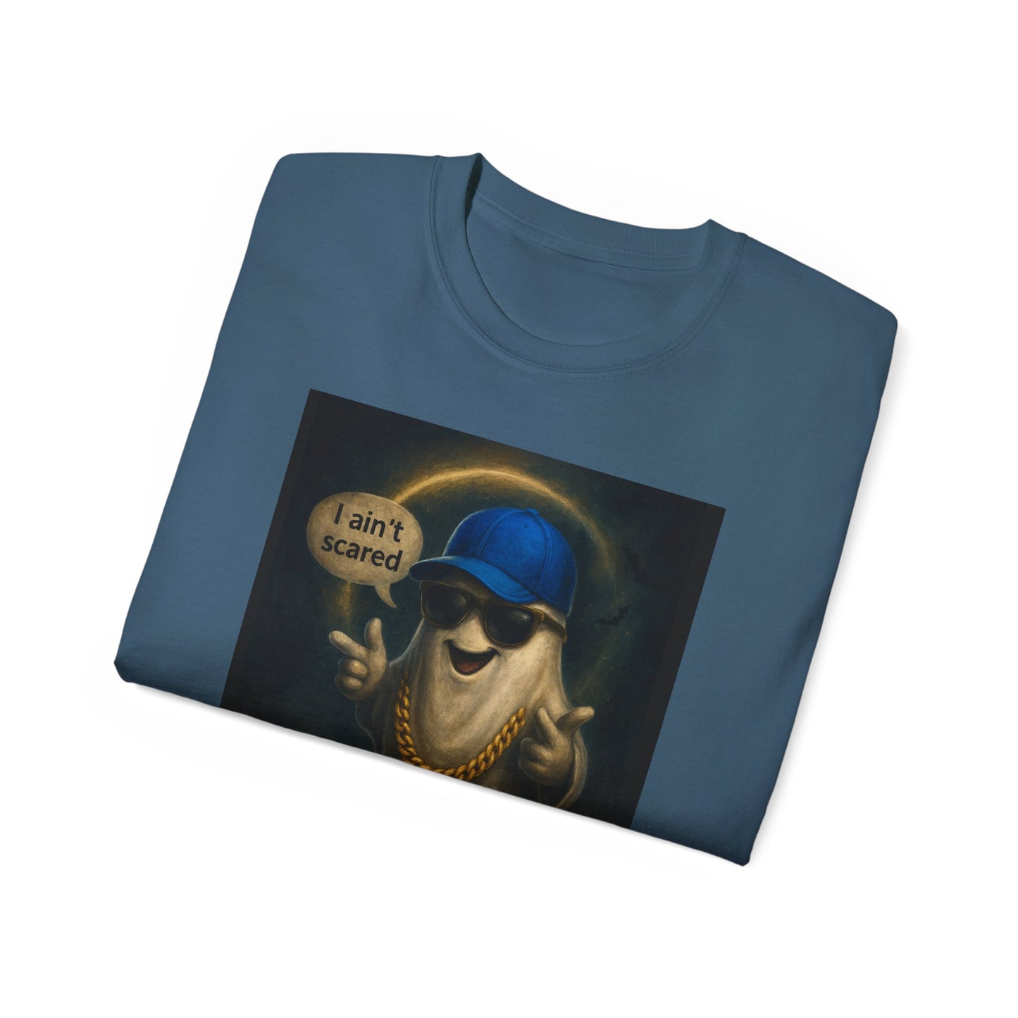 I Ain't Scared Ghost-Cotton T-Shirt