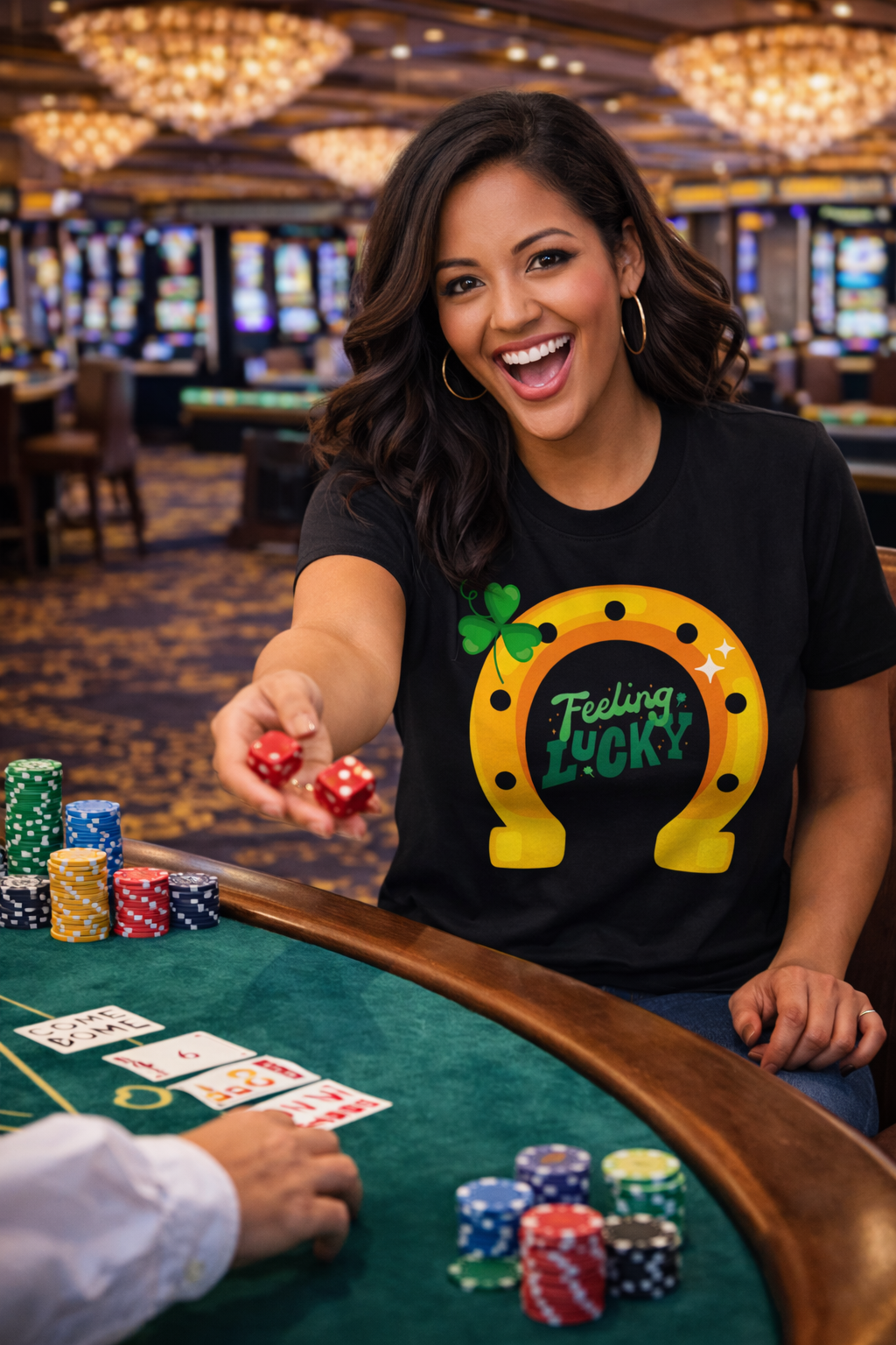 Feeling Lucky Horseshoe T-Shirt — St. Patrick’s Day Lucky Tee