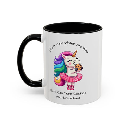 Cookies Into Breakfast-Accent Coffee Mug (11, 15oz) (Pink)