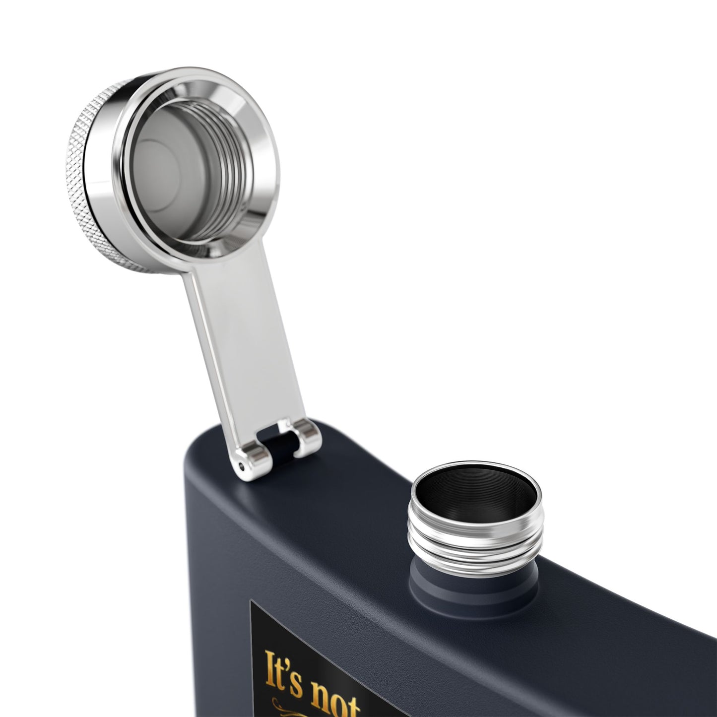 "It's Not a Dad Bod... It's a Father Figure" Stainless Steel 6 oz Pocket Hip Flask
