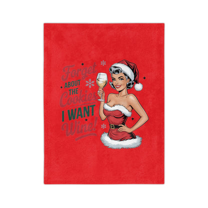 Forget About The Cookies-Velveteen Microfiber Blanket {Red)