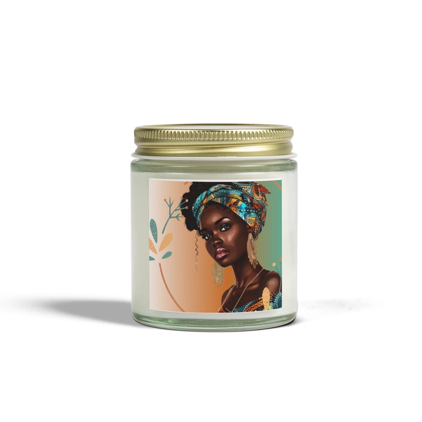 Teal-Scented Candles, Coconut Apricot Wax (4oz, 9oz)