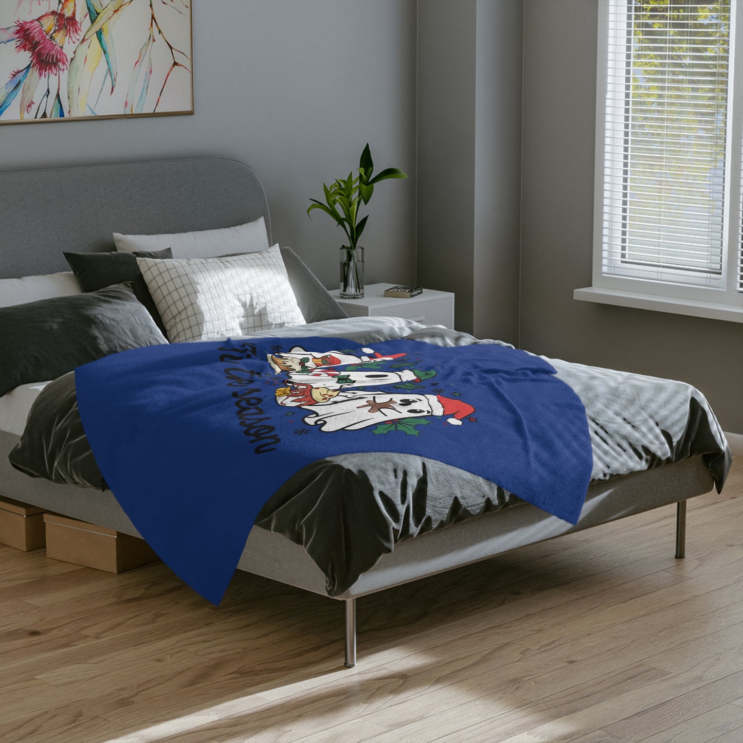 Christmas Ghost-Dark Blue