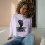 Princess Silver Crop Hoodie