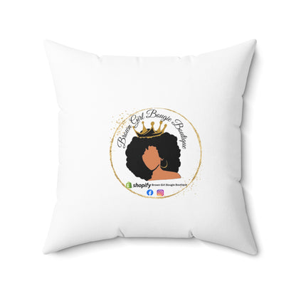 Silver-Spun Polyester Square Pillow