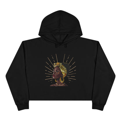 Queen Star Crop Hoodie