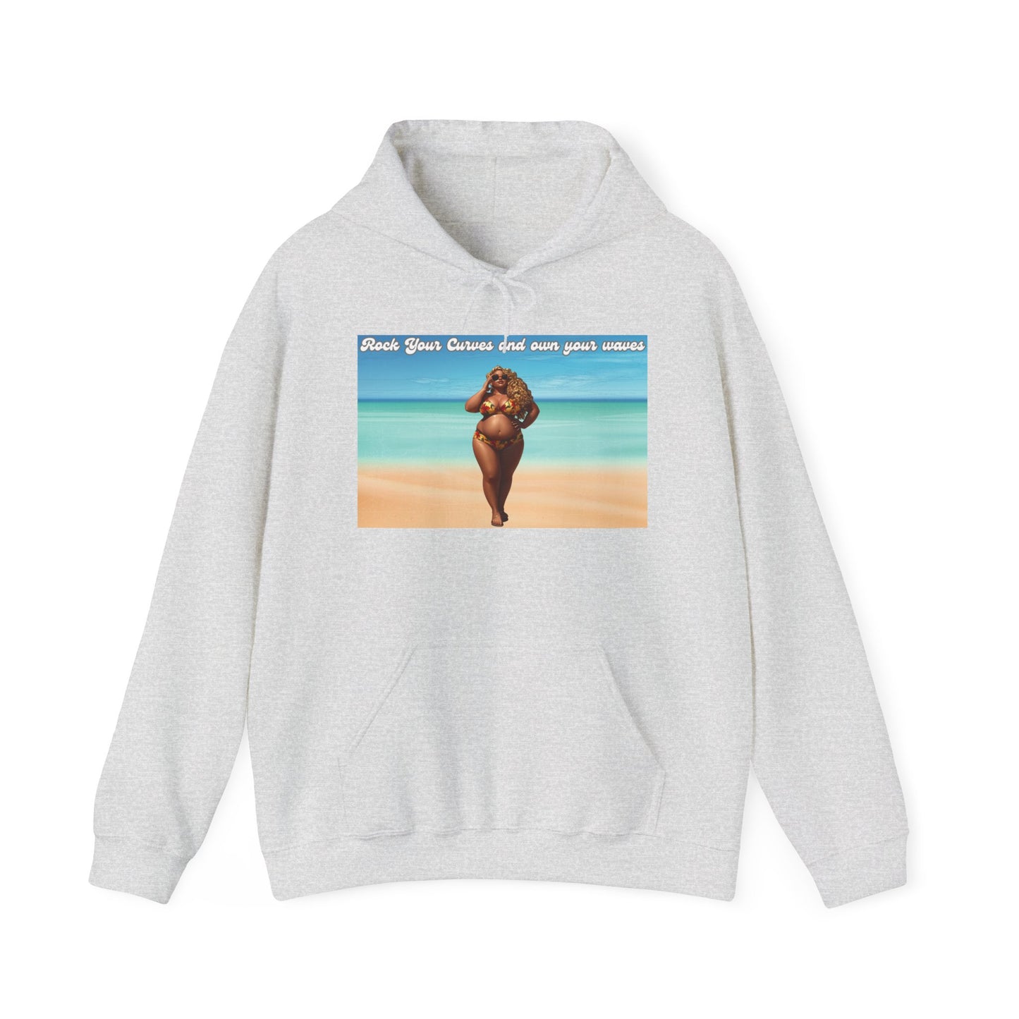 Rock Your Curves and Own Your Waves Hooded Sweatshirt