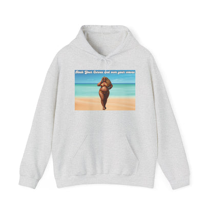 Rock Your Curves and Own Your Waves Hooded Sweatshirt