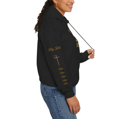 Fatherhood Kingdom Work Hoodie — Gold Crown Dad Hoodie, Proud Dad Gift