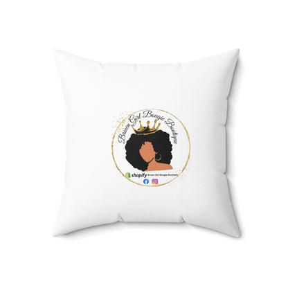 Silver-Spun Polyester Square Pillow