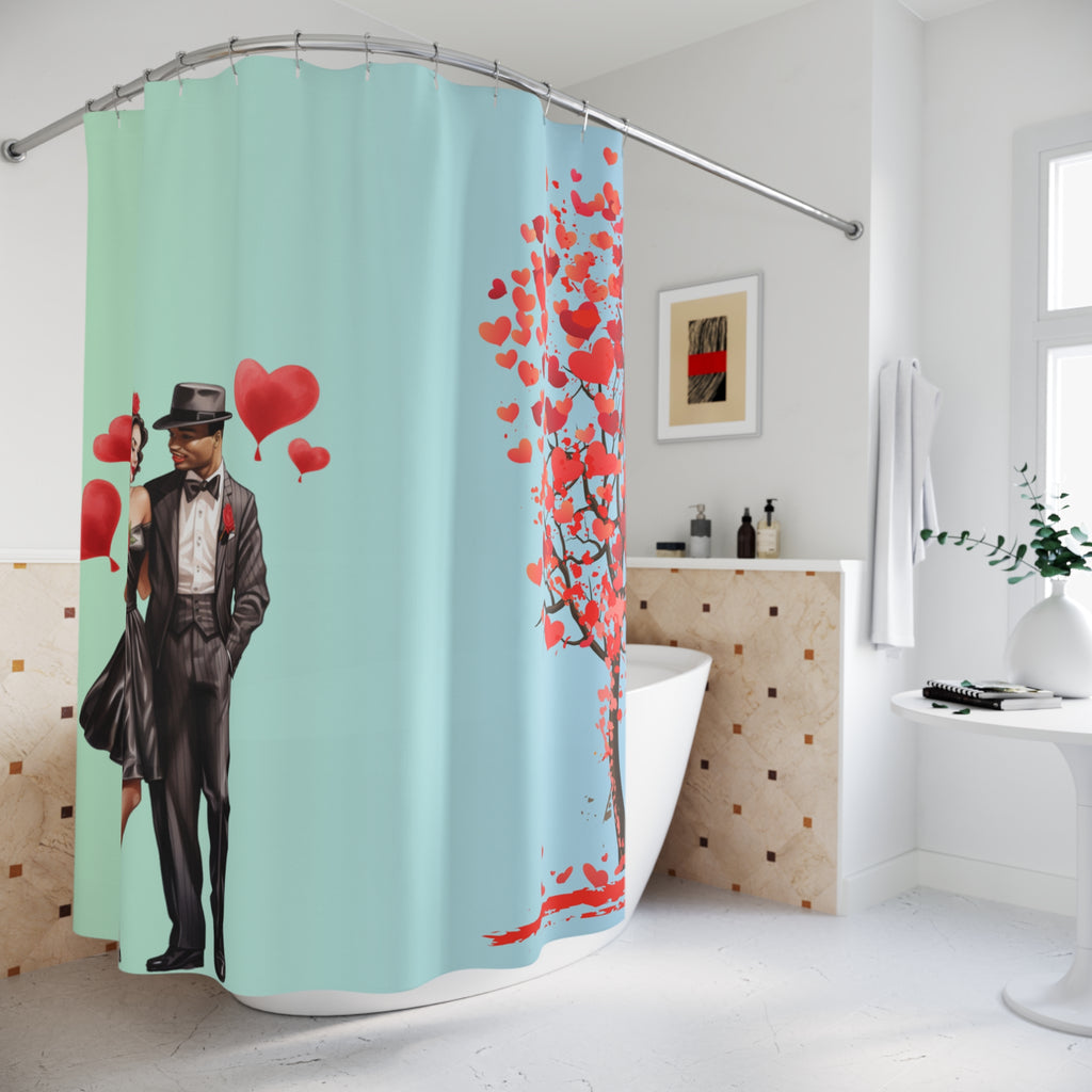Love Stroll-Shower Curtains