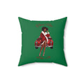They Not Like Us 4-Green Spun Polyester Square Pillow