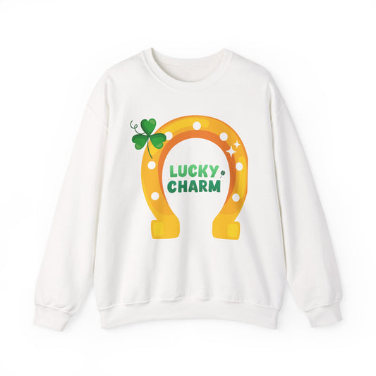 Lucky Charm Sweatshirt — St. Patrick’s Day Horseshoe