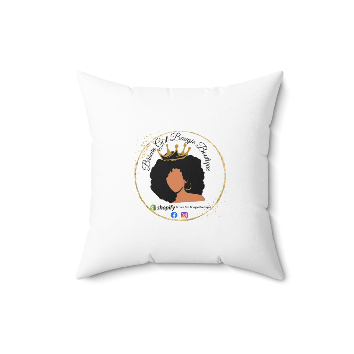 Yellow Flower-Spun Polyester Square Pillow