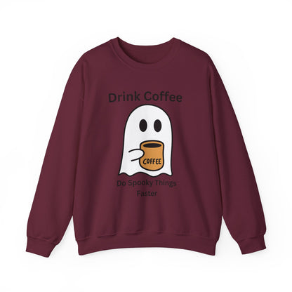 Boo Drink Coffee-Ghost-Sweatshirt