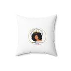Silver-Spun Polyester Square Pillow